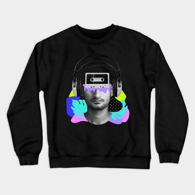 casette mental Crewneck Sweatshirt by Mentalight